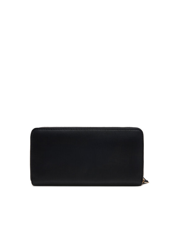 Tommy Hilfiger Tommy Hilfiger Didelė Moteriška Piniginė Th Logotape Lrg Za AW0AW17266 Juoda
