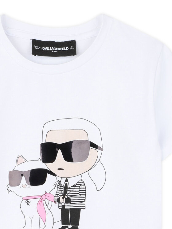 Karl Lagerfeld Kids Karl Lagerfeld Kids T-Shirt Z31157 S Λευκό Regular Fit