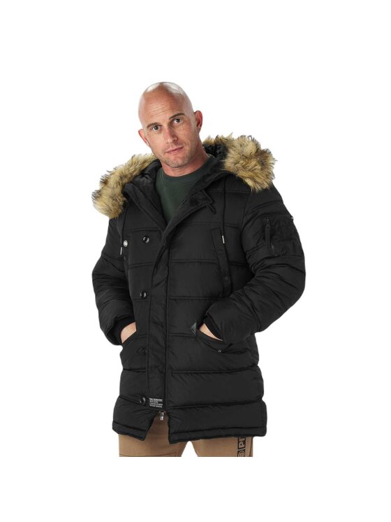 PITBULL PITBULL Kurtka przejściowa Kurtka Czarny Regular Fit