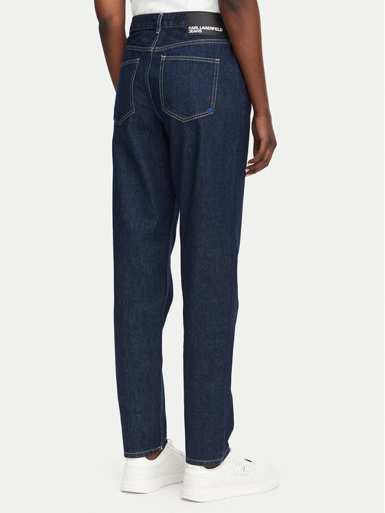 Karl Lagerfeld Jeans Karl Lagerfeld Jeans Jeansy B3W10059 Granatowy Mom Fit
