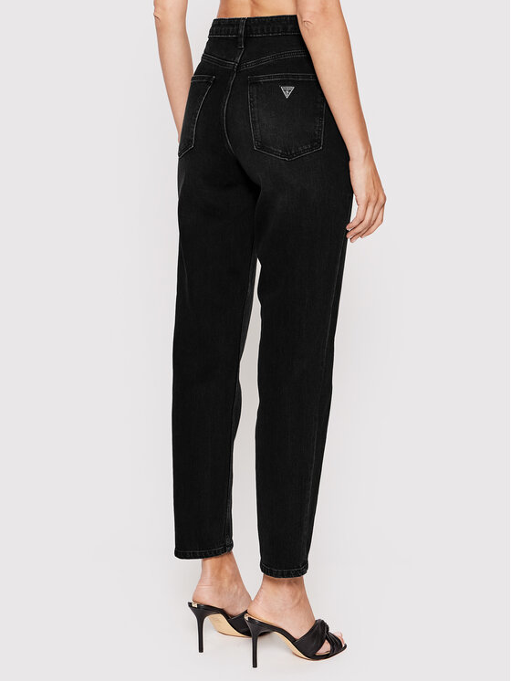Guess Guess Τζιν W2YA21 D4QD1 Μαύρο Mom Fit