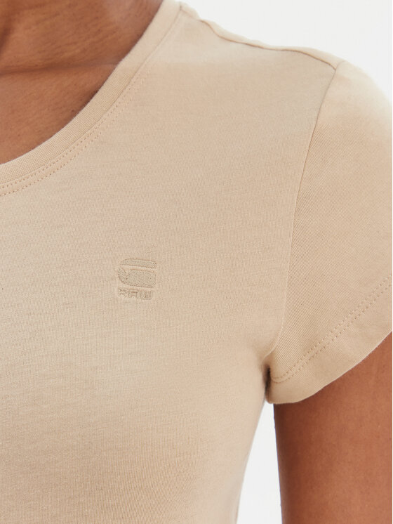 G-Star Raw G-Star Raw T-shirt Eyben D24533-4107 Écru Slim Fit