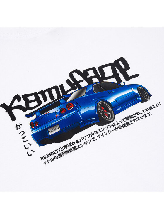 Kamuflage Kamuflage T-Shirt R34 Biały Relaxed Fit