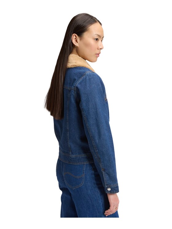 Lee Lee Kurtka jeansowa 112385720 Granatowy Regular Fit
