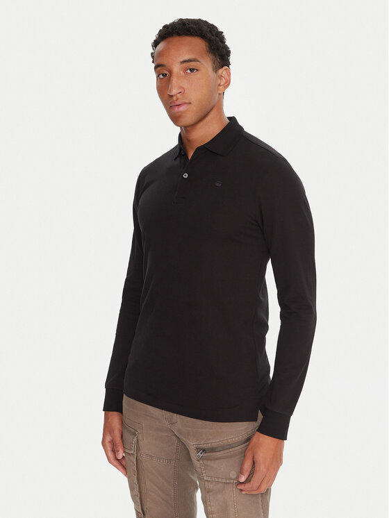 G-STAR G-Star Raw Polokošile Dunda D27683-5864 Černá Slim Fit