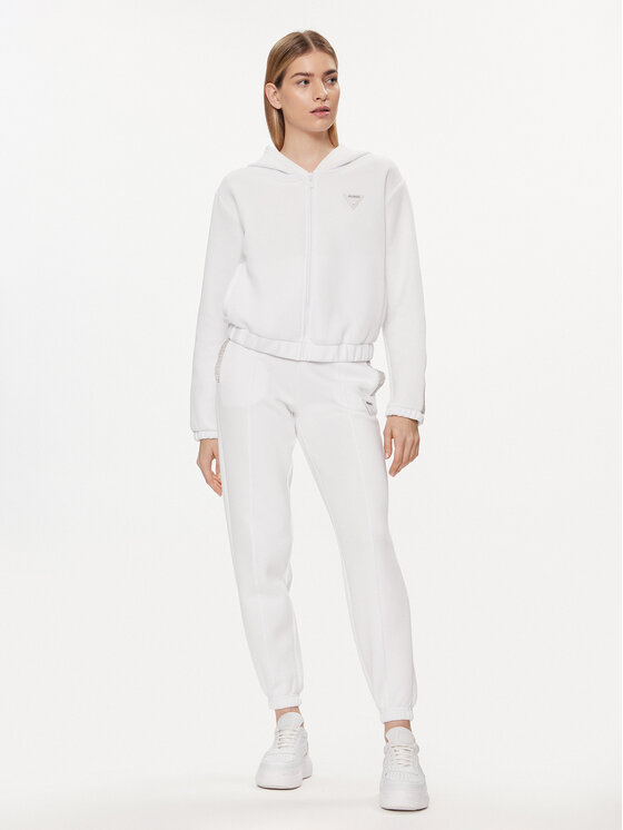 Guess Guess Суитшърт Kiara V4GQ15 FL04P Бял Regular Fit