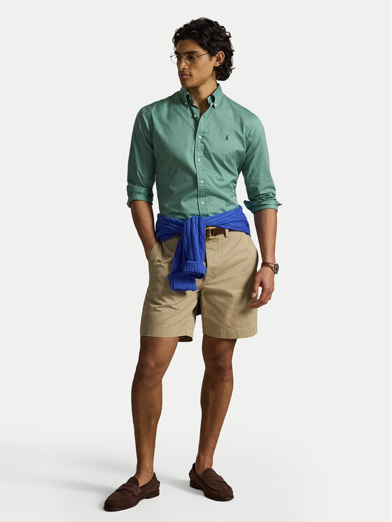 Polo Ralph Lauren Polo Ralph Lauren Hemd 710B20512009 Grün Custom Fit