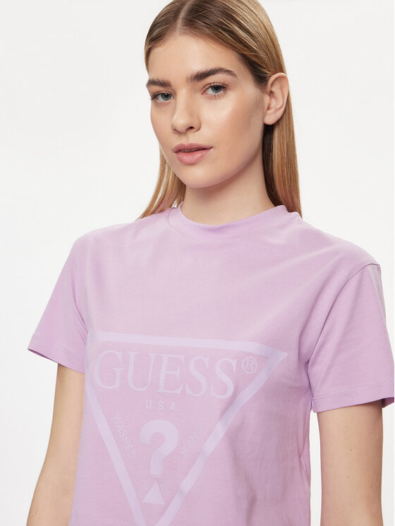 Guess Guess T-Shirt Adele V2YI06 K8HM0 Μωβ Regular Fit