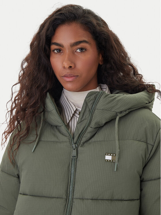 Tommy Jeans Tommy Jeans Зимно яке DW0DW21625 Зелен Regular Fit