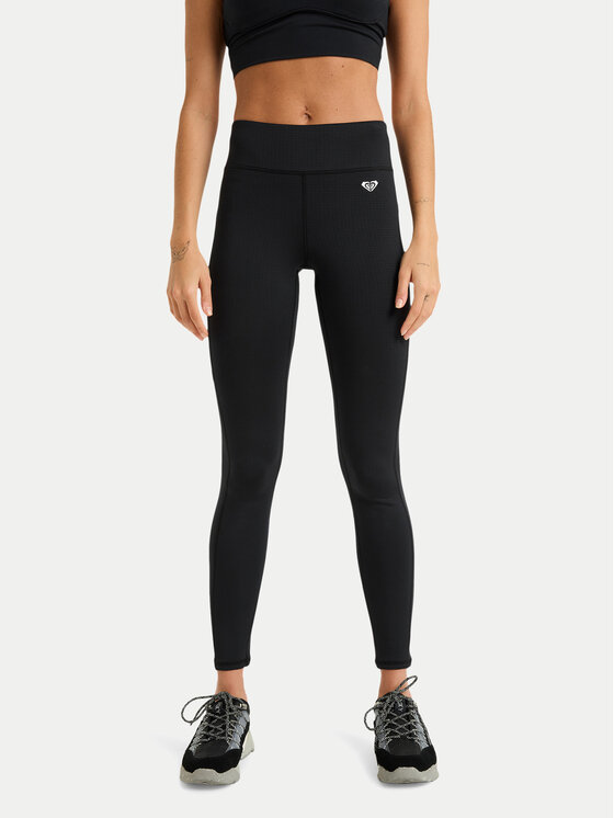Roxy Roxy Legíny Waves Of Warmth ERJNP03671 Čierna Slim Fit