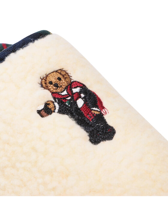 Polo Ralph Lauren Polo Ralph Lauren Тапочки Charlotte Scuff Bear RF103285 Бежевий