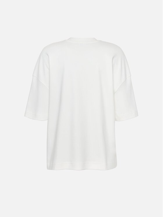 La Mania La Mania T-Shirt OTIS Kremowy Basic Fit