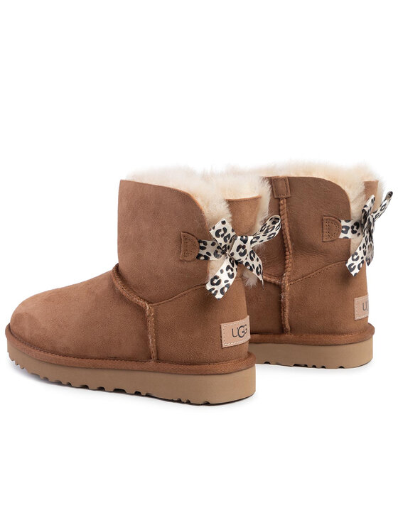 Ugg niegowce W Mini Bailey Bow II Exotic 1102972 Br zowy Modivo.pl