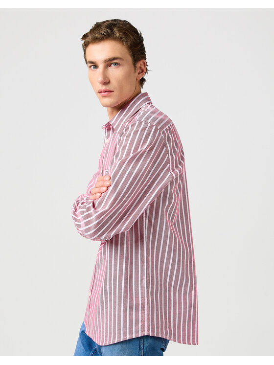 Wrangler Wrangler Camicia ONE POCKET SHIRT Rosso Regular Fit