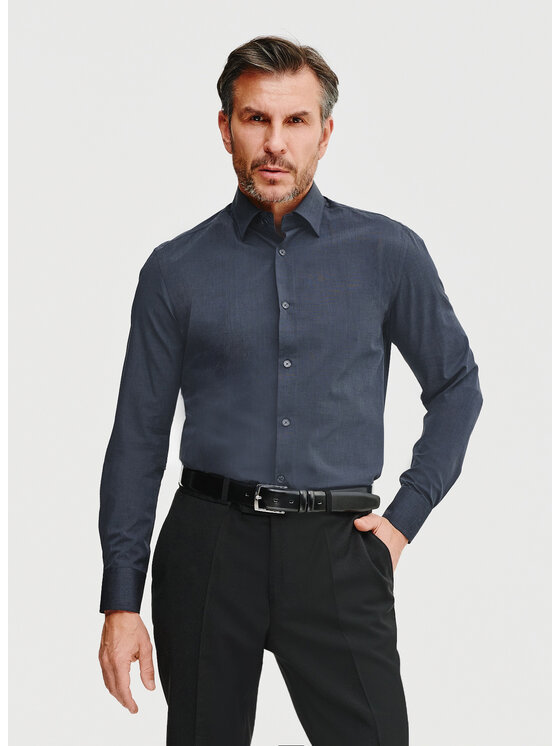 Pako Lorente Pako Lorente Koszula P25SF-1X-009 Szary Slim Fit