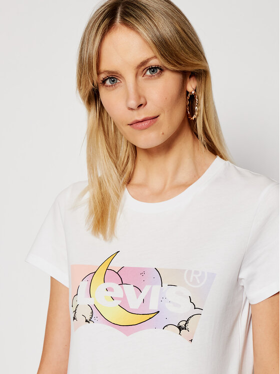 T-shirt The Perfect 17369-1251 Bianco Regular Fit