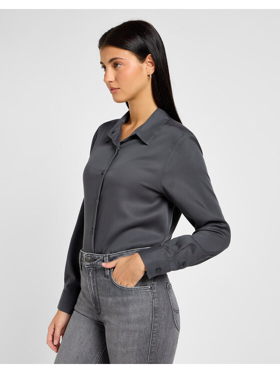 Lee Lee Camicia POCKETLESS SHIRT Grigio Regular Fit