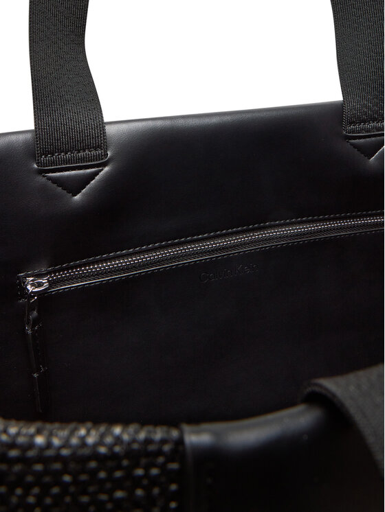 Calvin Klein Calvin Klein Τσάντα Ck Raffia Large Shopper K60K613025 Μαύρο