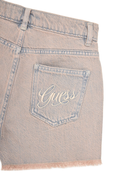 Guess Guess Szorty jeansowe J5GD00 D5NI0 Różowy Regular Fit