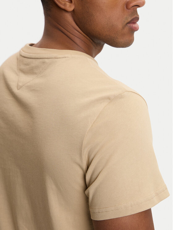 Tommy Jeans Tommy Jeans T-Shirt DM0DM22538 Beige Slim Fit