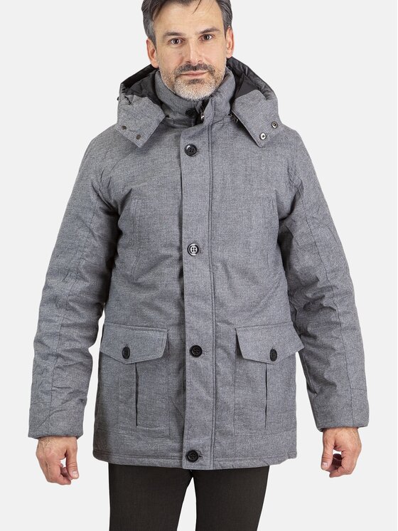 Perso Perso Zimní bunda PKH91C7272H Šedá Regular Fit