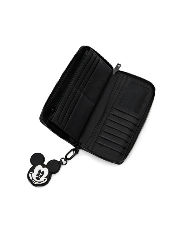 Desigual Desigual Didelė Moteriška Piniginė All Mickey Fiona 24WAYP01 Juoda