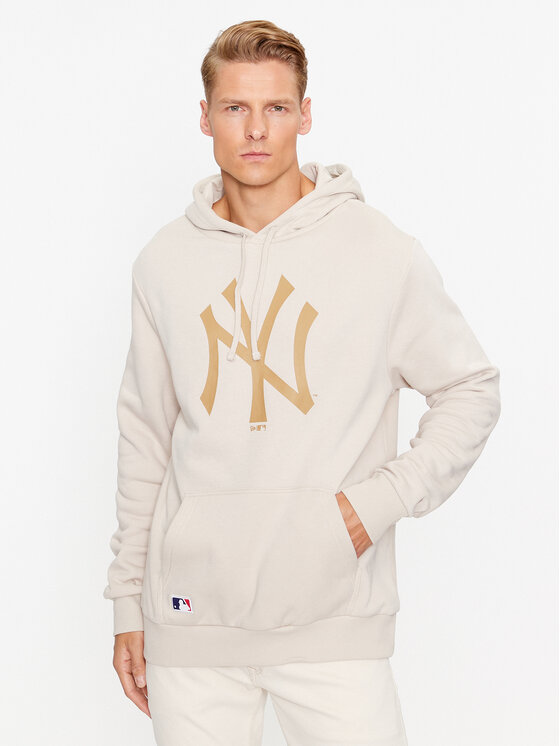 New Era Bluză 60416743 Bej Regular Fit