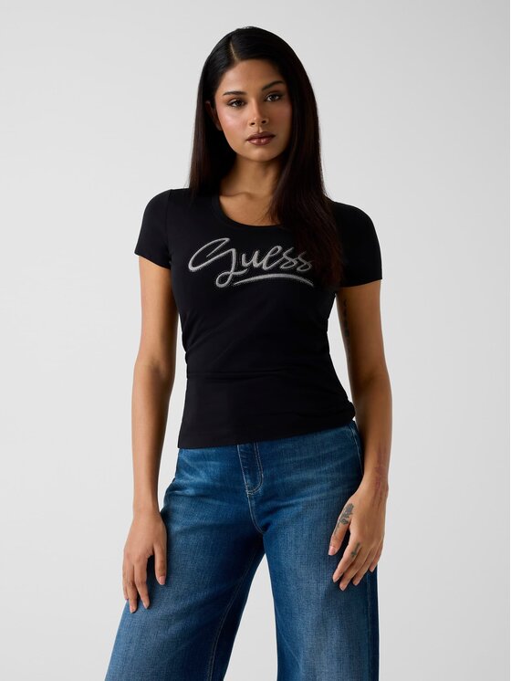 Guess Guess T-shirt W6RI24 J1314 Nero Regular Fit