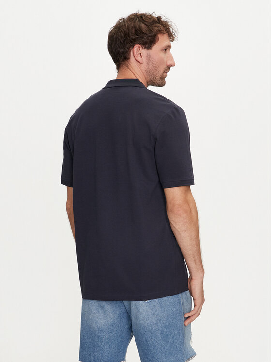 Jack&Jones Jack&Jones Тениска с яка и копчета Jprblaalfie 12259678 Тъмносин Regular Fit