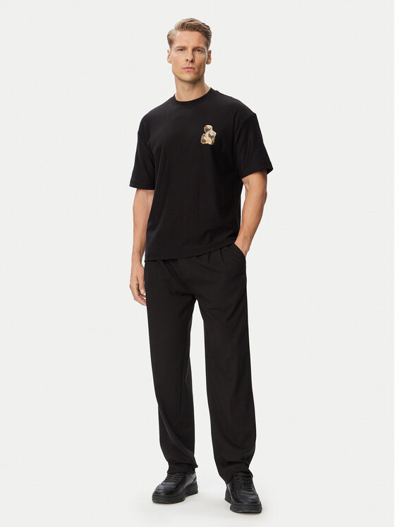 HUGO HUGO Marškinėliai Detzi 50563795 Juoda Relaxed Fit