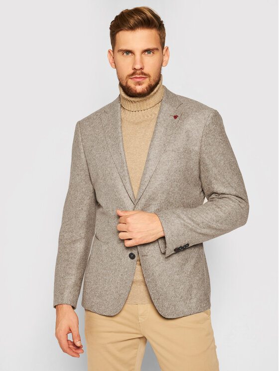 Giacca da abito 2282-00 Grigio Slim Fit