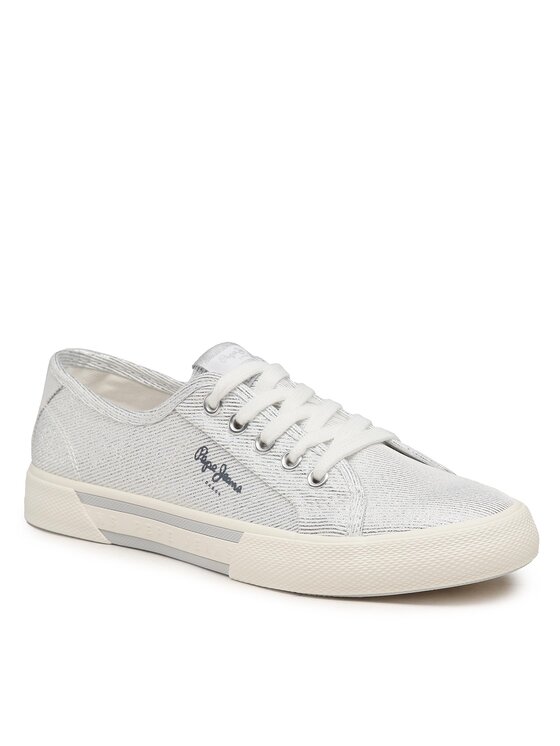 Pepe Jeans Pepe Jeans Tenis superge Brady Party W PLS31439 Srebrna