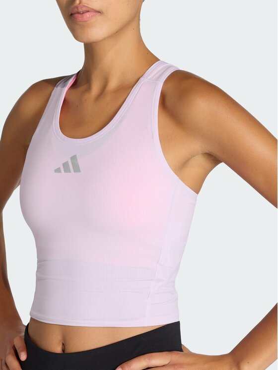 adidas adidas Koszulka techniczna 159618 Fioletowy Fitted Fit