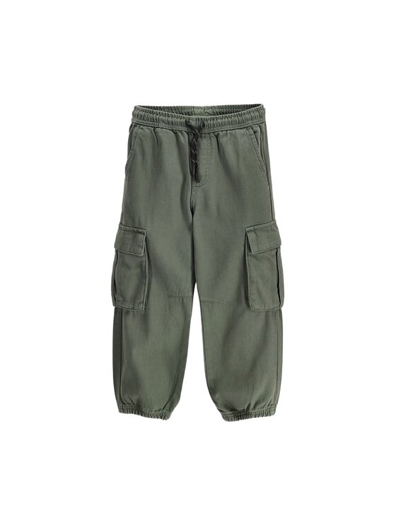 Coccodrillo Coccodrillo Kalhoty z materiálu ZC6119101RBK-027 Khaki Regular Fit