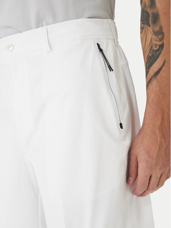 BOSS BOSS Szorty materiałowe Spirit70 50559983 Biały Relaxed Fit