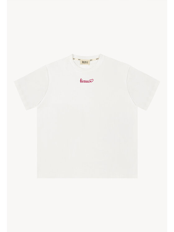 BIZUU BIZUU T-Shirt SEYA Biały Standard Fit