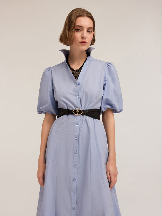 Motivi Motivi Vestito elegante 7133Q103362N004 Turchese Flare Fit