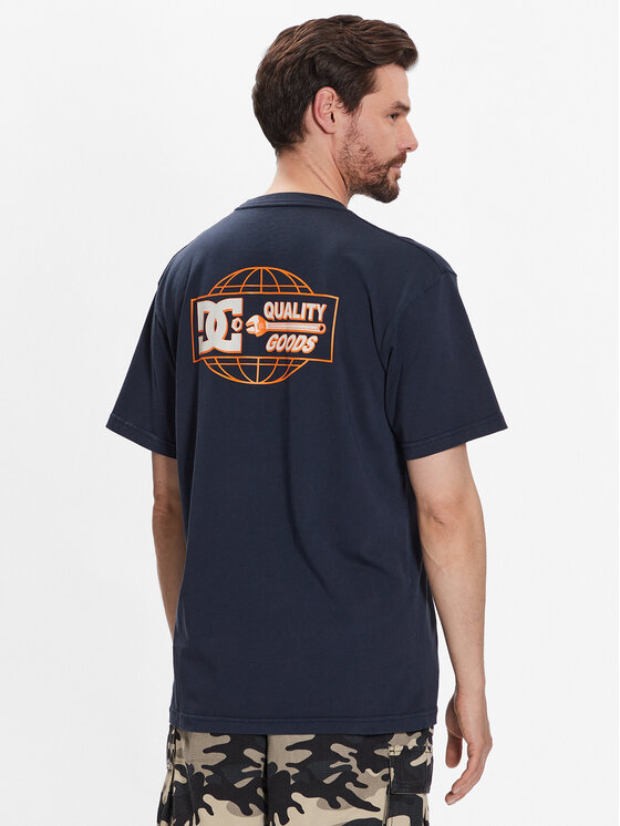 DC DC T-Shirt Quality Goods ADYZT05235 Tmavomodrá Relaxed Fit