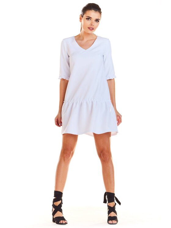 Infinite You Infinite You Sukienka letnia M199 Biały Basic Fit