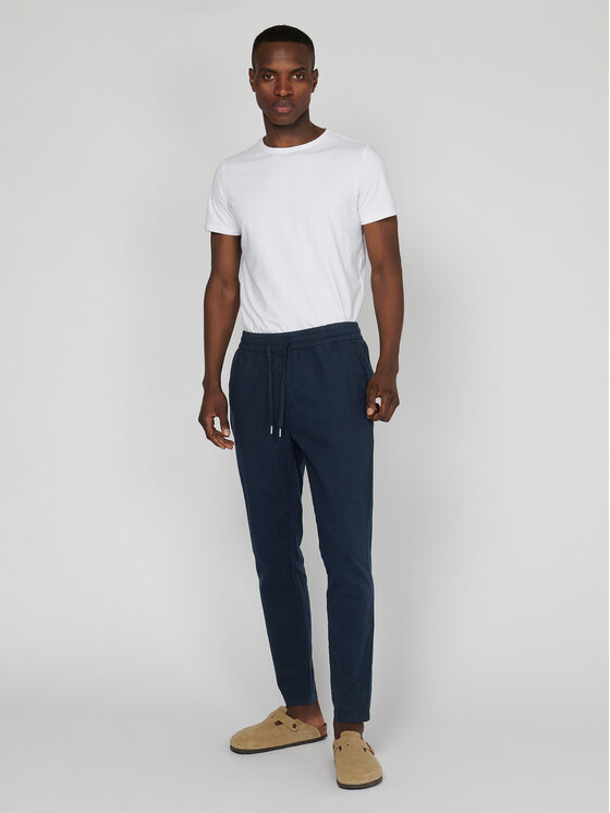 Pantaloni di tessuto Barton 30206031 Blu scuro
