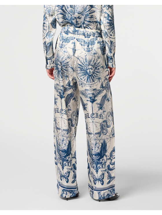 PHILIPP PLEIN PHILIPP PLEIN Pantaloni di tessuto 29751 Azzurro chiaro Flare Fit