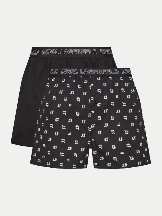 KARL LAGERFELD KARL LAGERFELD Set di 3 boxer Ikonik 2.0 246M2101 Nero