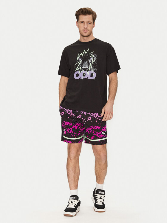 Puma Puma Szorty sportowe Scoot Purple Lab 631671 Czarny Regular Fit