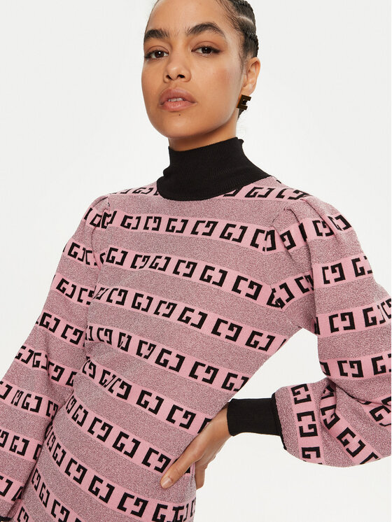 Gaudi Gaudi Trikotažinė suknelė 421BD13005 Rožinė Loose Fit