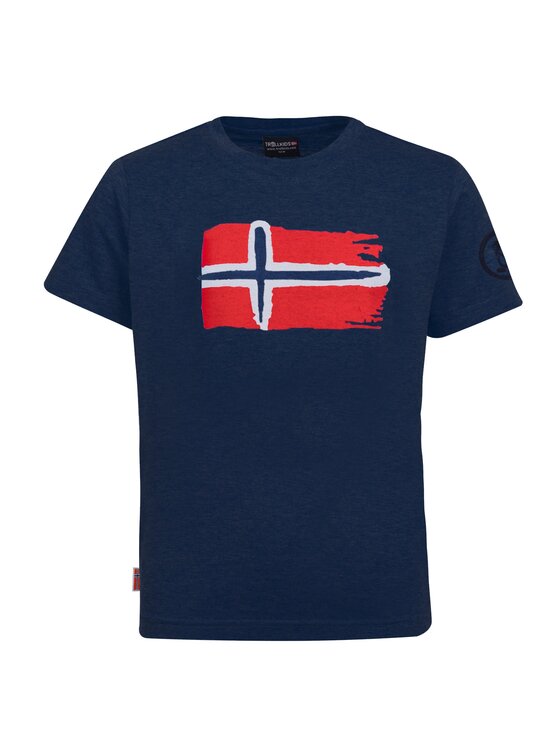 TROLLKIDS TROLLKIDS T-Shirt 113-110 Granatowy Regular Fit