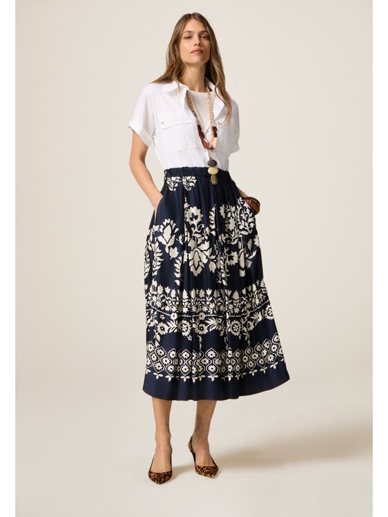 Oltre Oltre Vestito da giorno 7420J000843N0S1 Blu A-Line Fit