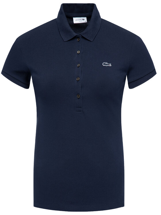 Lacoste Polo PF7845 Blu scuro Slim Fit Modivo