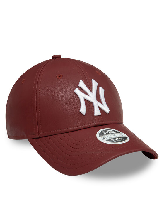 New Era New Era Kšiltovka New York Yankees Crinkled Pu 9Forty 60595395 Bordó