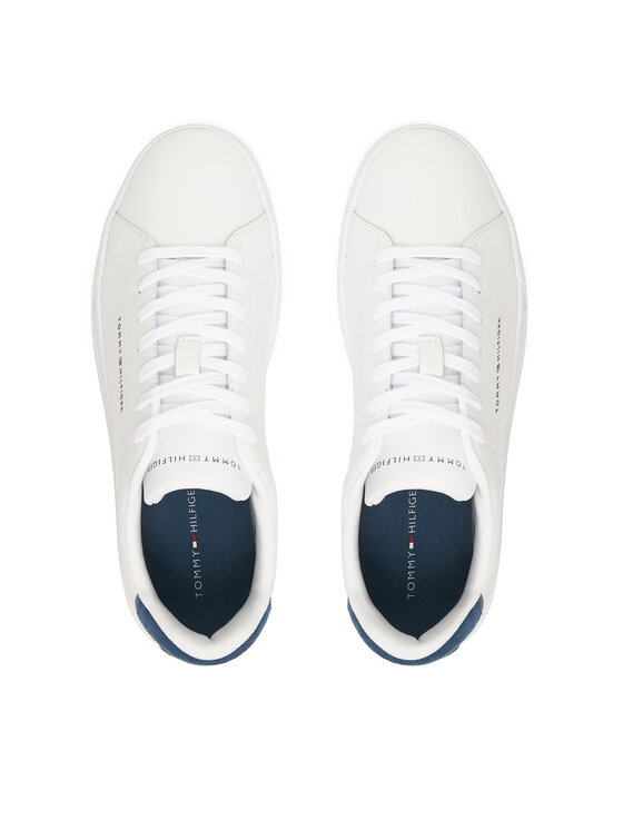 Tommy Hilfiger Tommy Hilfiger Αθλητικά Th Court Lth Detail Ess FM0FM05367 Λευκό