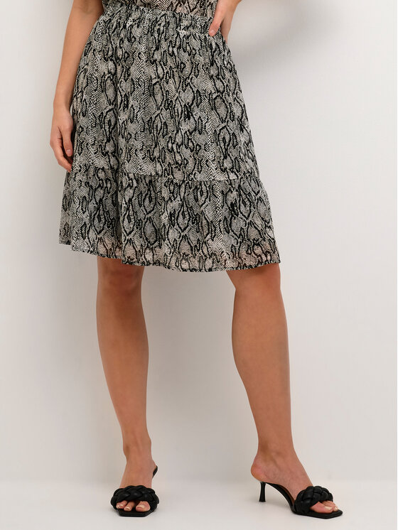 Kaffe Fustă trapez Carmen 10507431 Gri Regular Fit